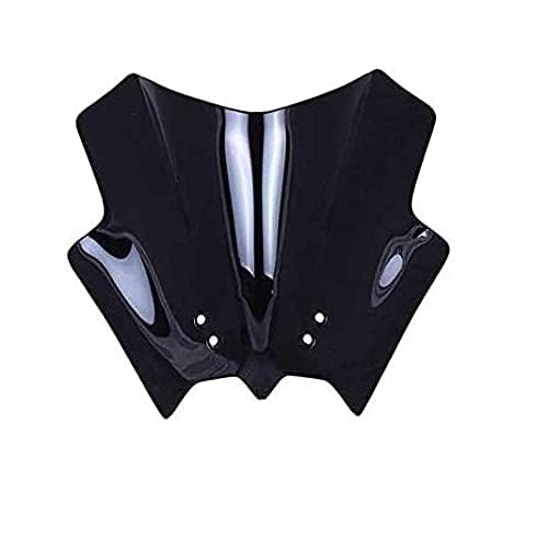 Touring Visor Windshied Wind Deflector for KTM Duke 200 & Duke 390 BS3 BS4 (Black Colour)