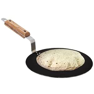 Tawa En Fer 26 Cm Pour Roti, Chapati, Dosa - Poignée En Bois, Naturellement Antiadhésif, Sans Toxines - 2