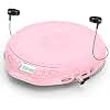 Gueray CD Player Tragbar mit Kopfh&ouml;rer LCD-Display f&uuml;r Kinder Rosa
