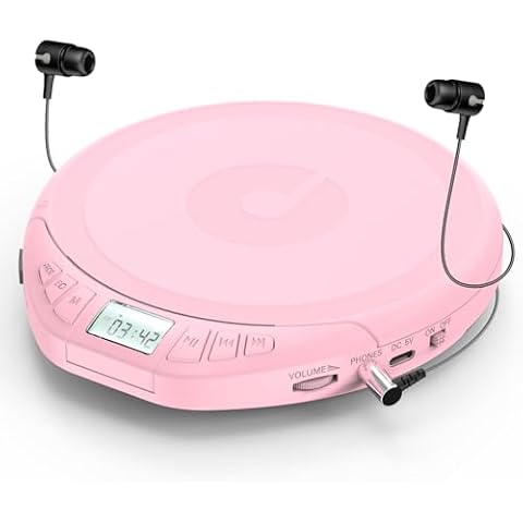 Gueray CD Player Portable with Earphones Portable CD Players Cover