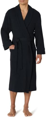 Amazon Essentials Men's Lightweight Waffle Bathrobe (Available in Big & Tall)