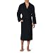 Amazon Essentials Herren Leichter Waffel-Bademantel (Erhältlich In Den Größen Schwer Und Groß), Schwarz, XL-XXL