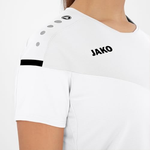 JAKO Damen T-Shirt Champ 2.0, Weiß, 36 – Ansicht 2