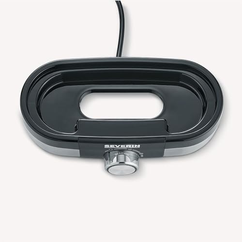 Severin Cuociuova Per 3 Uova Con Controllo Elettronico Del Tempo Di Cottura, Incluso Misurino Con Forauova, Vari Livelli Di Cottura, Acciaio Inox Spazzolato/Nero, 300 W, Ek 3163 - 3