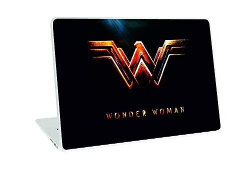 Image of Galaxsia Wonder Woman Vinyl Laptop Skin /Sticker /Cover /Decal Compatible for Any Laptop (Hp /Dell /Sony /Acer /Lenovo /Asus etc..) Brand Models of Size 14 Inches Laptop Or Notebook.