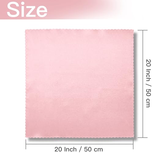 Servilletas de Satín Blush Pink 20x20 Pulgadas Pack 12 miniatura 5