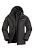 Produktbild Mountain Warehouse Fell 3-in-1 Herren-Outdoor-Jacke - wasserdichte, atmungsaktive Regenjacke für Herren, Multifunktions-Outdoor Herren-Jacke, Camping-Jacke Schwarz Large