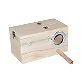 Porte-oiseau en bois - excellente opportunité éducative pour les enfants, nichoir à oiseaux avec fenêtre