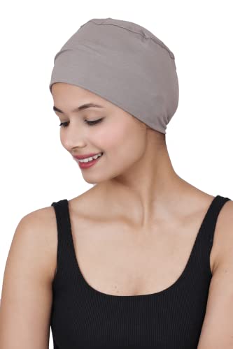 Image of The Headscarves Women Silky Soft Bamboo Viscose Sleep Cap for Hair Loss Chemo Headwear Skull Cap Free Size (Multicolor) (HS3 Multicolor)