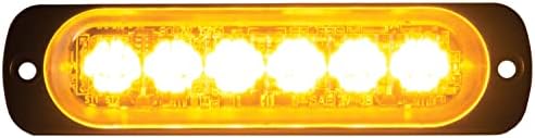 Buyers Products 8891900 Thin 4.5 Inch Horizontal LED Strobe Light, Amber