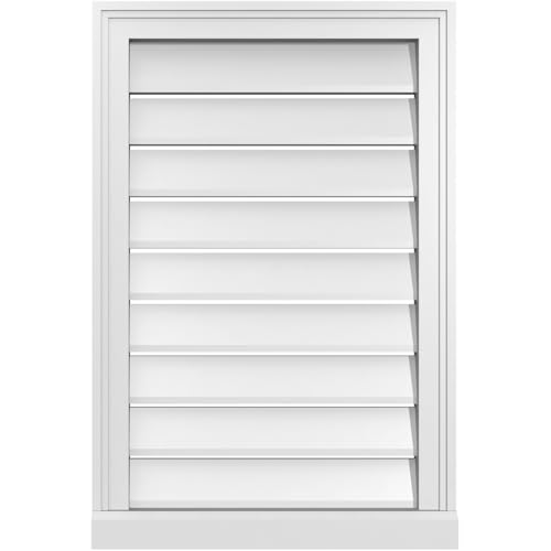 Évent Pignon PVC 20"L x 30"H Montage Surface