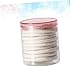 Vaguelly 10Pcs Washable Natural Loofah Facial Pads Round Makeup Remover Wipes for Eye Makeup Mascara and Lipstick Diameter for All Skin Types Convenient Storage Can