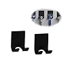 FuninCrea Rasiererhalter, 2er-Pack Rasierer-Halter für die Dusche, Mehrzweck selbstklebender Edelstahl Mehrzweckhaken für Rasierer, Handtuch, Küchen und Badezimmer (Schwarz)