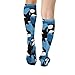 Meaudiwes Boy's Sport Baseball Compression Socks, Girl's Party Birthday Gift Socks, Soft Travel Knee High Stockings, Fashion Dress Decor Ocean Orca Killer Whale