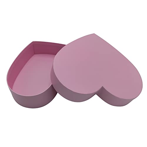 WENPACK Empty Heart Shaped Gift Box Strawberry Packaging (Pink)