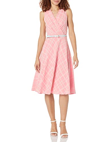 Image of Tommy Hilfiger Women's Whistle Windopane Cotton Dress