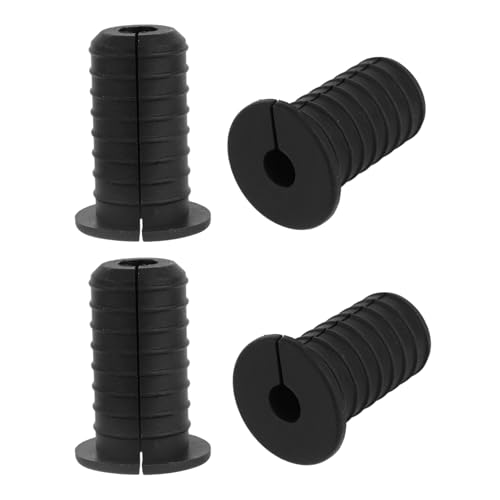 4pcs 3/4in Cable Grommets for Starlink, Black Anti-Slip Cable Routing Kit Split Wall Hole Pass Through Bushing Grommet Cover for Ethernet/TV Wires Waterproof Cord Protection Installation Accessories