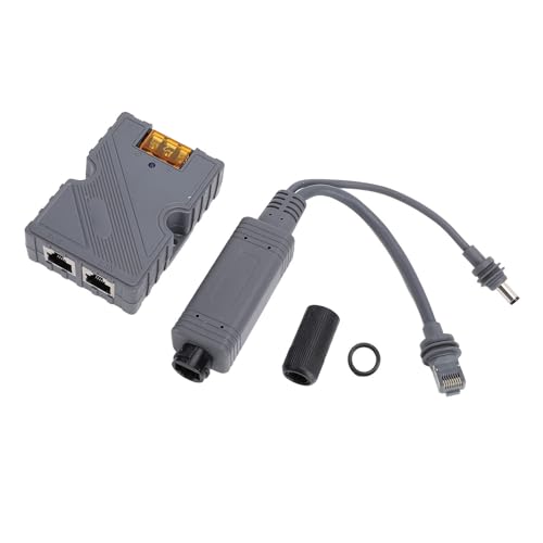 Inyector PoE de 150 W para Gigabit Ethernet, alta potencia, con protección ESD y contra sobretensiones para dispositivos mini, entrada de 48-57 V CC