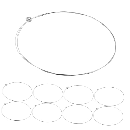 HANABASS 10 piezas Cuerdas de Acero Inoxidable para Guitarra Folk Acústica Repuesto Resistente y Fácil...