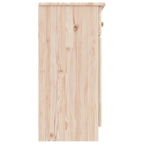 Aparador con cajones y puertas de madera maciza para almacenaje rústico 7
