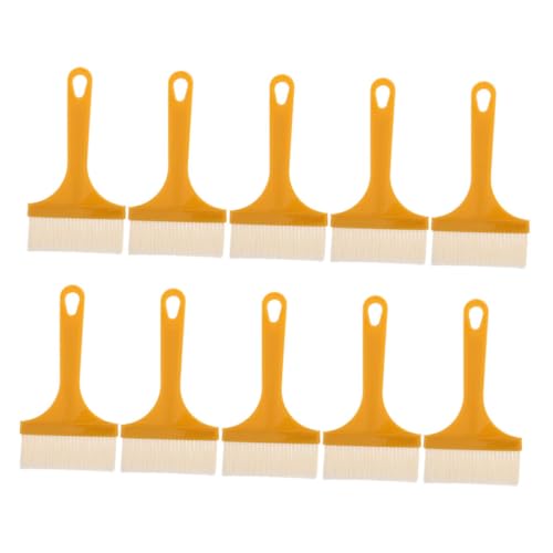 SOESFOUFU 10pcs Plastic Basting Brush Kit for Kitchen Soft Bristles Heat Resistant Non-shedding Versatile for Cooking Baking and Bbq