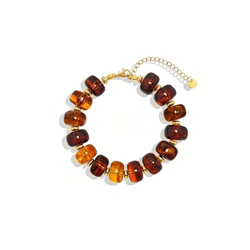Bracelet perles acryliques multicolores bohème réglable pour femme