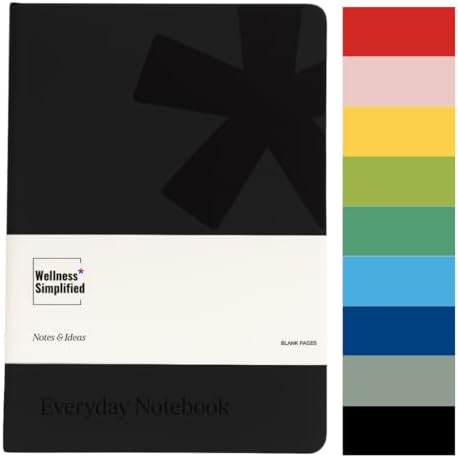 A5 Lined Leather Journal for Women & Men - Hardcover Daily Journa...