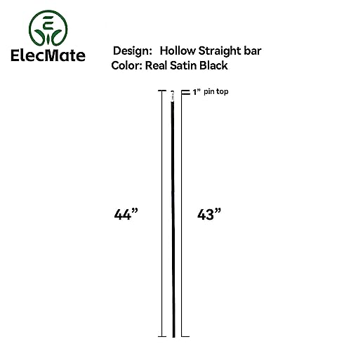 Elecmate 30pcs Wrought Iron Balusters Hollow Stair Balusters Straight Iron Spindles for Staircase Indoor, Black (1/2 Inch x 44 Inch) E01-30 by Elecmate - Image 2