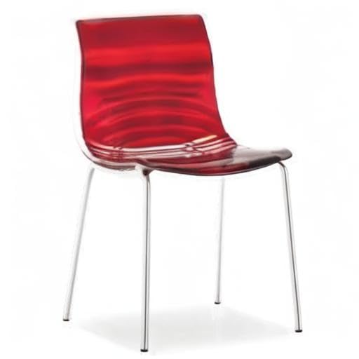 Calligaris Chair LEau CS/1273 – Red Clear : Amazon.de: Home & Kitchen