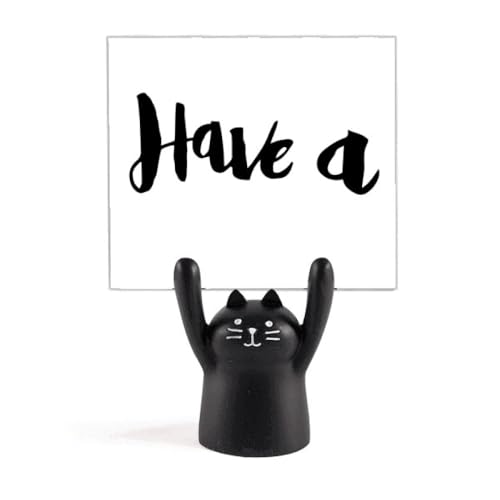 Support de mémo chat noir, idée cadeau originale pour passionnés