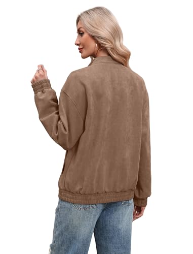 Image of Sampeel Leather Jacket Women Faux Oversized Motorcycle Bomber Coats 2026 Fall Fashion Outfits Winter Clothes