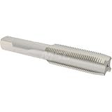 Hertel Straight Flute Tap, M16x1.5 Metric Fine, 4 Flute, Plug Chamfer, High-Speed Steel, Bright/Uncoated Finish, 3-13/16