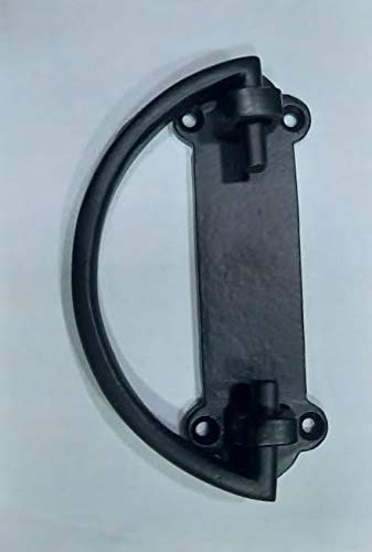 New Iron Drawer/Bed - Puller/Handle | Material: Heavy Black Iron | Size: 4"X2" inches | Weight: 200gms |