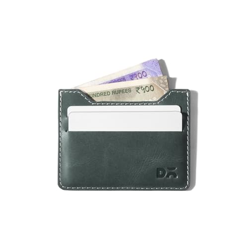 Image of DailyObjects Forest Green SkinnyFit Leather Card Wallet
