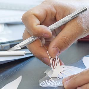 Diyself 23 Pack Exacto Knife Craft Knife Precision Carving Hobby Knife Kit, 20 Spare Art Knife Blades For Art, Scrapbooking, Stencil #TOP4