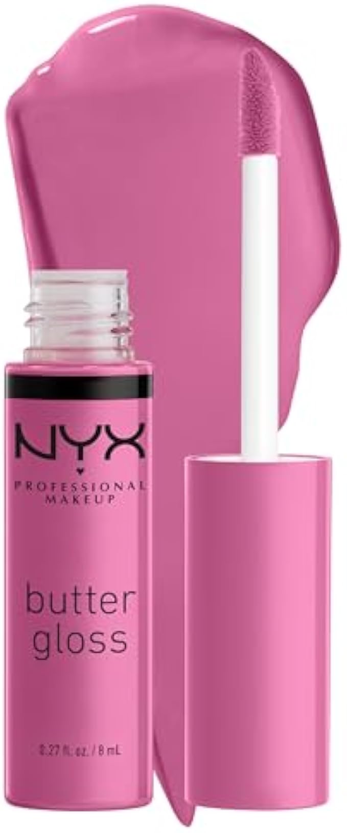 NYX PROFESSIONAL MAKEUP Butter Gloss, Non-Sticky Lip Gloss - Summer Fruit (Hot Pink)