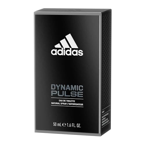 Adidas Dynamic Pulse Eau de Toilette 1.7 fl oz (Pack of 1), Notes of Mint, Apple, and Wood, Men's Fragrance, Long Lasting, Sporty Fragrance, Travel Size