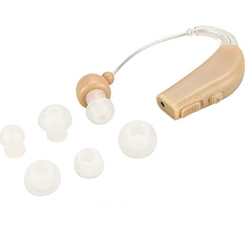 Digital Personal Sound Amplifiers Behind The Ear Hearing Aid Batteries, Receiver-In-Canal (Ric) Bte, Smart Noise Cancelling, 4 Modes W/Volume Control, Open-Fit, Tan (Pair) #TOP3
