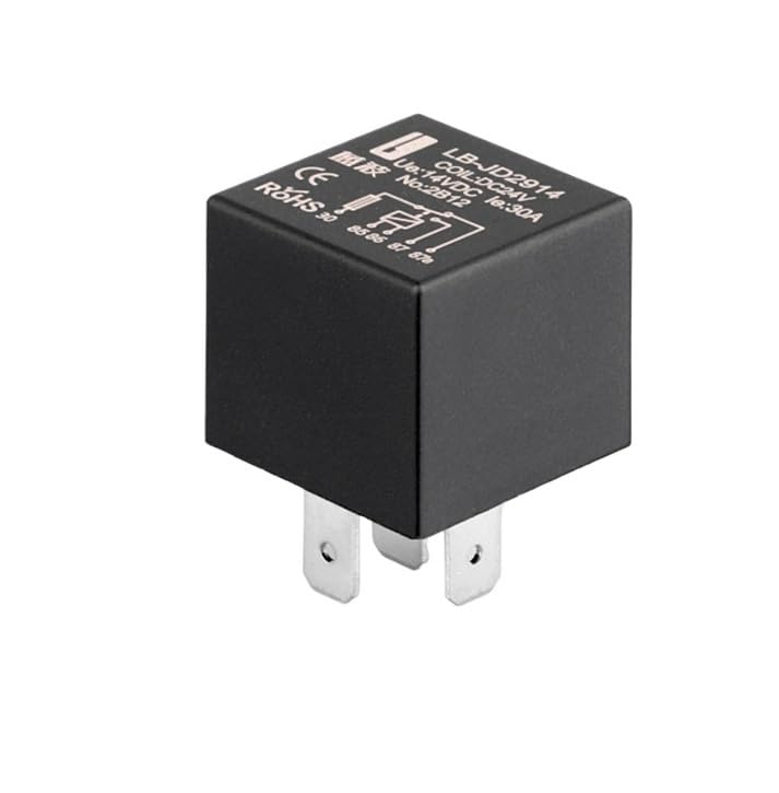 12V 24V Car Relay 4 Feet 5 Feet High Current 80A Waterproof Car Horn Start Headlight Modification(2914 (5p 24v-30A))