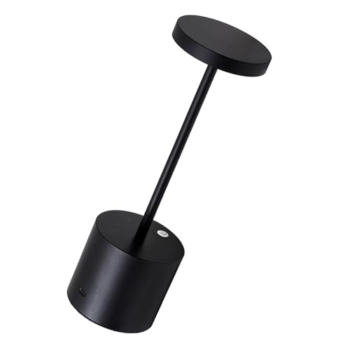 Barryca 2-Pack Cordless Rechargeable Table Lamps, 3 Color Temperatures and Stepless Dimmable, IP54 Waterproof Portable Battery Operated LED Lights for Outdoor Patio Bedside Restaurant, Black - Thumbnail 2