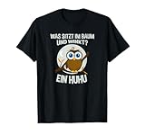 Lustiger Uhu Eule Spruch Baum Vogel Owl Sprüche