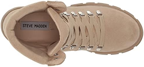 Steve Madden Women's Hint Hiking Boot, Sand Suede, 6.5 | Image 4