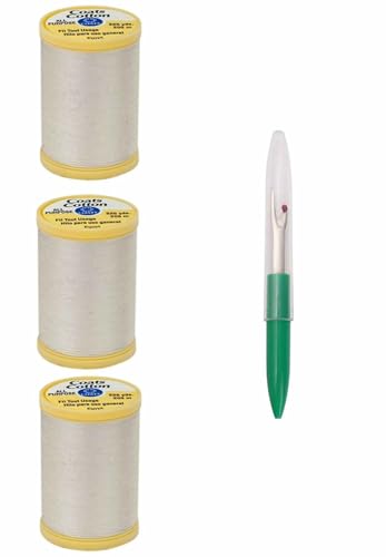 Hilo de algodón egipcio 225 yardas Coats & Clark 3-Pack miniatura 1