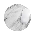 Design Skinz Slate Marble Surface V10 Waterproof Rubber Foam Backed Anti-Slip Mouse Pad for Home Work Office or Gaming Computer Desk - Round