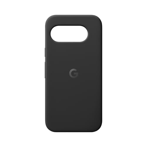 Google Pixel 9a Case – Langlebiges, fleckenabweisendes Silikon – Schutzhülle für Android-Smartphones – Obsidian (Made by Google)*