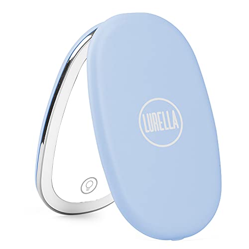 Espejo compacto Glow Up color azul claro miniatura 2