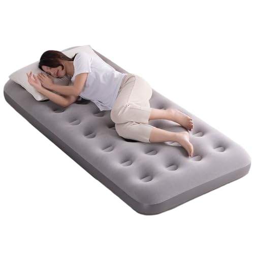 CORIYA Air Mattress Flocked Inflatable Bed for Home Camping Guests Raised Waterproof