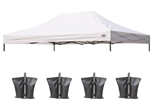 Image of ABCCANOPY Replacement Canopy Top for Pop Up Canopy Tent 10x15 White