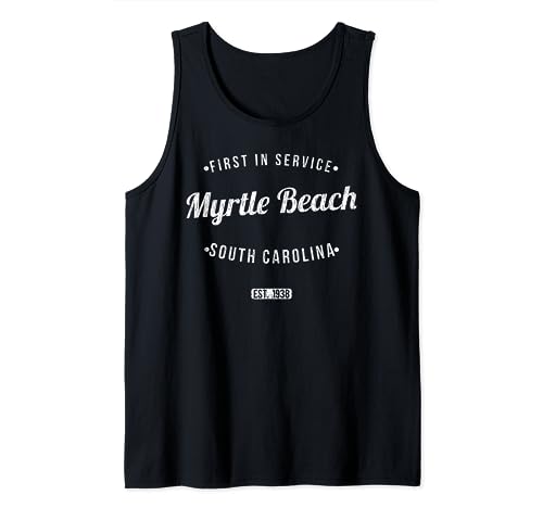 Recuerdo vintage de Myrtle Beach, Carolina del Sur, Myrtle Beach Camiseta sin Mangas