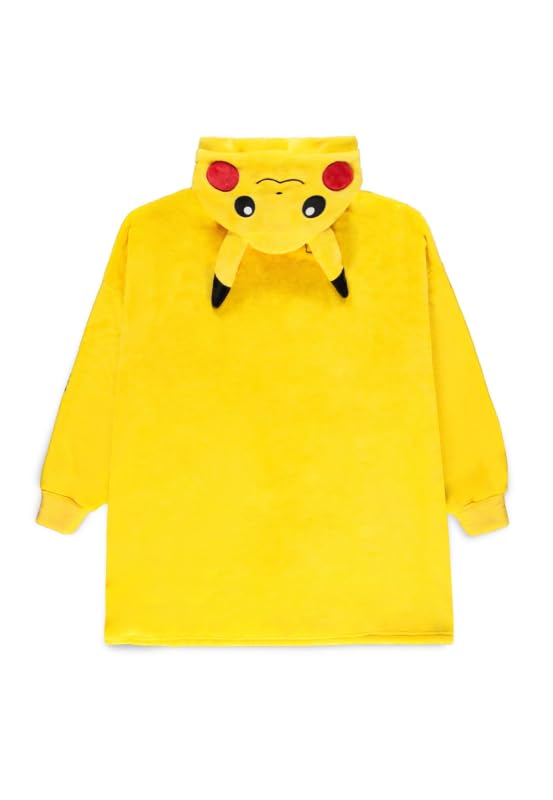 Pokémon Pikachu Hombre Sudadera con Capucha Amarillo Regular